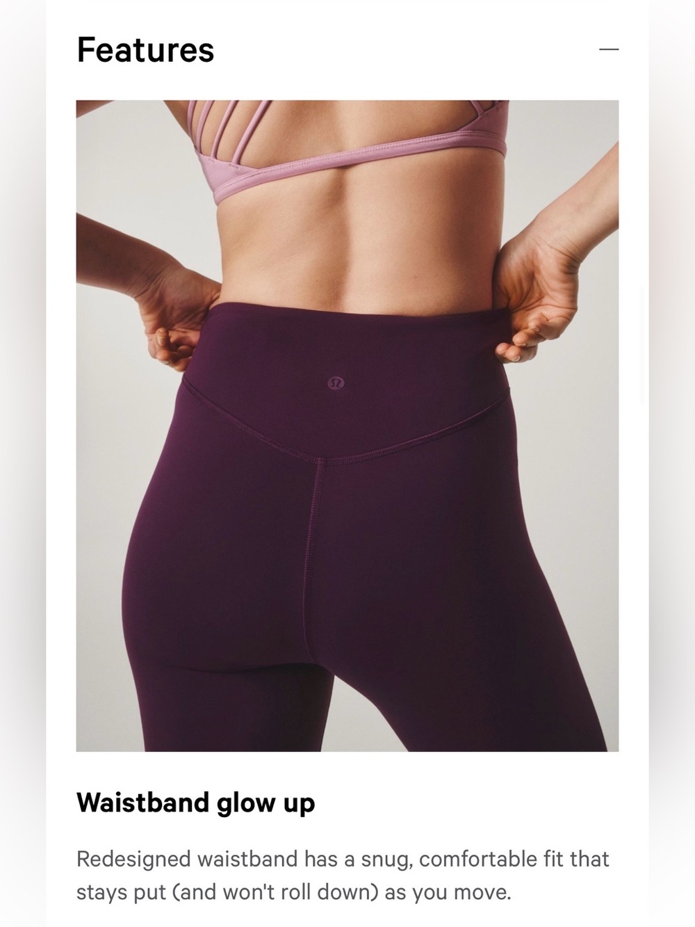 Lululemon Athletica - Wunder Under SmoothCover HR Tight 25” - Espresso, size 6 - Picture 8 of 10